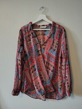 Paraphrase Multicolour Semi Sheer Blouse